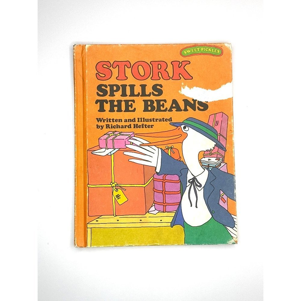 Sweet Pickles Stork Spills the Beans Childrens Book Richard Hefter 1977 Rare
